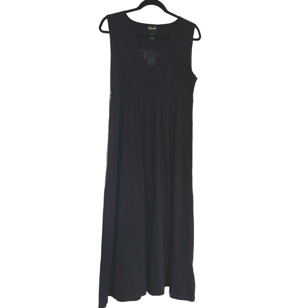 Rafaella Black V-Neck Dress Size Large